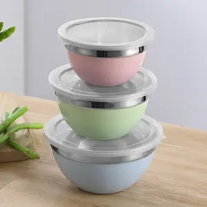 Takeaway Mangkuk Salad Sup Mie Ramah Lingkungan Mangkuk Plastik Sekali Pakai 12 16 26 Oz Jumlah Putih OEM Disesuaikan Logo Luar Rohs