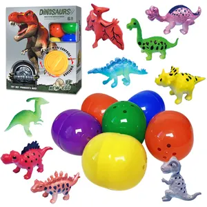 Kids Gift Novelty Mini Boxes Dinosaur Steering Wheel Twister Machine Dinosaur Egg Toys