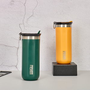 Tasse de voyage <span class=keywords><strong>portable</strong></span> avec logo personnalisé 12 OZ petit gobelet à café pour le voyage gobelet à café en acier inoxydable avec couvercle - Product Image 4