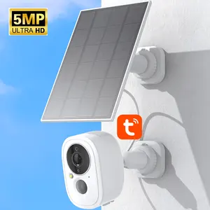 Tuya स्मार्ट जीवन आउटडोर 40M मिनी वायरलेस वाईफ़ाई 5MP मोहिनी के साथ आईपी निगरानी सीसीटीवी बैटरी सौर कैमरा कैम