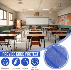 Expositor de sobremesa plegable y reutilizable de doble cara, tipo póster, para aula, oficina y material escolar - Product Image 5