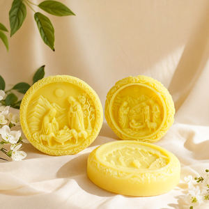 <span class=keywords><strong>Moule</strong></span> à bougie en silicone rond en forme de lune, design 3D, écologique, pour la décoration de l'Aïd Moubarak et du Ramadan - Product Image 6