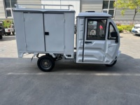 Triciclo Eléctrico Cerrado con Motor de 1200W, Capacidad de Carga de 400kg, Cabina Cerrada, Entrega Exprés para Logística de Última Milla