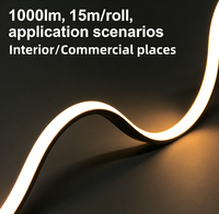 Bande LED néon flexible étanche 10*10mm, CRI élevé, DC24V, découpe libre, longue durée de vie, blanche, pour éclairage décoratif intérieur et éclairage d'accentuation architectural