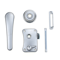 Hfy1475 — serrure à poignée de salle de bains, Chrome poli à bouton de confidentialité pour serrure de porte de toilette pour van camping-car, accessoires de caravane