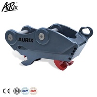 Attache rapide hydraulique AURIX-A pour mini-excavatrices de 1,5 tonne, JCB 3CX, Komatsu PC70-8, AGT QNT50R, Kubota Digger Tone 349, KX71-3