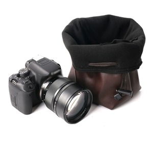 <span class=keywords><strong>Sac</strong></span> de rangement antichoc en cuir PU avec cordon de serrage <span class=keywords><strong>Sac</strong></span> à dos étanche pour appareil <span class=keywords><strong>photo</strong></span> Organisateur <span class=keywords><strong>Petit</strong></span> <span class=keywords><strong>sac</strong></span> <span class=keywords><strong>photo</strong></span> vidéo - Product Image 5