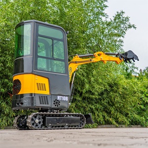 Mini-excavatrice hydraulique d'intérieur, pelle agricole, engin de terrassement 1,2 tonne avec cabine entièrement fermée - Product Image 5