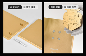 โล่รางวัลโลหะ2024แผ่นอลูมิเนียมแข็งพร้อมโลโก้แม่เหล็ก3D - Product Image 5