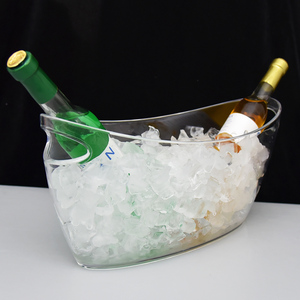 High Quality Boat Ship Transparent 7 Liter Nightclub Resteruant Plastic Ice Bucket <strong>Cool</strong> <strong>Bar</strong> - Product Image 1
