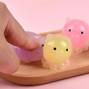 CHENXI Cute Squishy Octopus Shape Mochi Toys Light Color-Chang <b>Squeeze</b> Sticky Toy Antistress <b>Ball</b> 3.6x3.6cm 26g - Product Image 4
