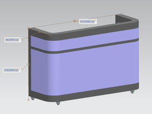 เคาน์เตอร์ต้อนรับแบบพกพาพร้อมจอ LED ติดผนัง โต๊ะดีเจพร้อมจอ LED แสดงผลกิจกรรม - Product Image 6