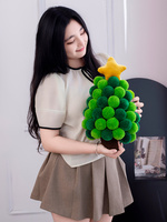 Plüsch-Pflanzen Weihnachtsbaum-Dekorationen Niedliche Tisch-Ornamente Feiertagsgeschenke für Mädchen - Mit PP-Baumwolle gefüllt 31cm-50cm