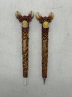 Stylo en résine à thème animal, Aigle, Tête de Lys, Ours noir, Nouveau modèle Lys cool