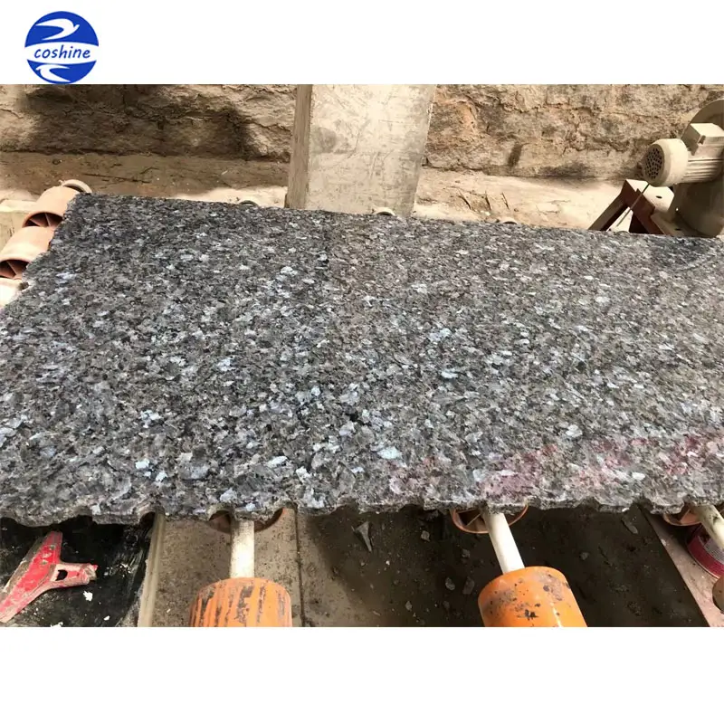 Ucuz fiyat 2cm 3cm kesme araçları döşeme mavi inciler doğal granit döşeme