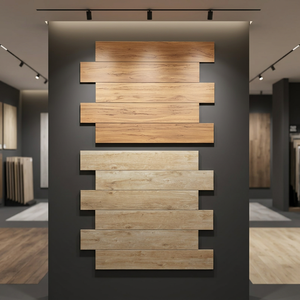 Azulejos de Porcelana Mate de Alta Calidad con Diseño de Madera Decorativa, Baldosas Cerámicas de Porcelana Antideslizantes con Aspecto de Ladrillo de Madera - Product Image 2