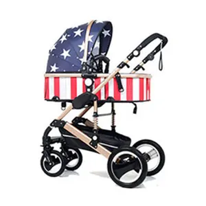 Pram Baby Stroller High Landscape Lightweight Baby Stroller Carseat Combo Buggy Baby Stroller 3 In 1