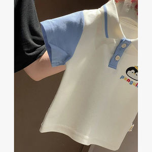 Polo de Manga Corta para Niños y Niñas, Nueva Colección Verano 2026, Personalizado con Bordado de Dibujos Animados - Product Image 2