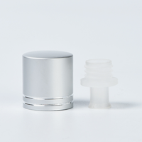 Couvre-bouteille en aluminium et plastique argenté, adapté au whisky, à la vodka et au brandy, et prend en charge la personnalisation en petites séries