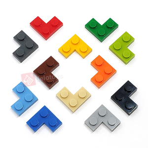 DELO TOYS (16 couleurs) Blocs de construction en plastique ABS de qualité supérieure pour enfants Briques en vrac DIY Plaque 2x2 <span class=keywords><strong>Coin</strong></span> 2x2 (N°2420) - Product Image 4