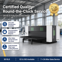 Machine de découpe laser à fibre métallique CNC de 1500W à 20000W, type porte latérale fermée, équipement de découpe laser certifié CE