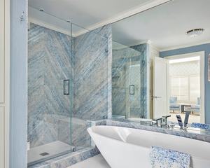 Pierre naturelle Marbre du Brésil Dalle <span class=keywords><strong>de</strong></span> marbre cristal extra bleu pour îlot <span class=keywords><strong>de</strong></span> cuisine Bar <span class=keywords><strong>seuil</strong></span> <span class=keywords><strong>de</strong></span> fenêtre Calcite Carreau <span class=keywords><strong>de</strong></span> marbre bleu ciel - Product Image 2