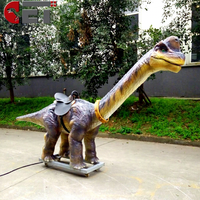 Dinosaure d'équitation pour enfants Robot dinosaure manèges dinosaure animatronique pour parc extérieur Animatronic personnalisable