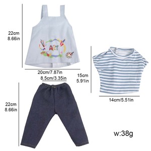 <span class=keywords><strong>Delantal</strong></span> de muñeca de 18 pulgadas unisex, trajes de mamá, PC de plástico, modelo de dibujos animados DIY, vestido de juguete para todas las muñecas - Product Image 5