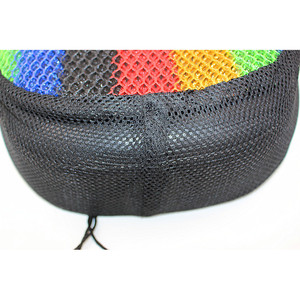 Colorful Half Mesh Motorcycle Seat Cover Honeycomb Pattern <b>Sunscreen</b> Heat Insulation Cushion for Retrofit Upgrade - Product Image 5