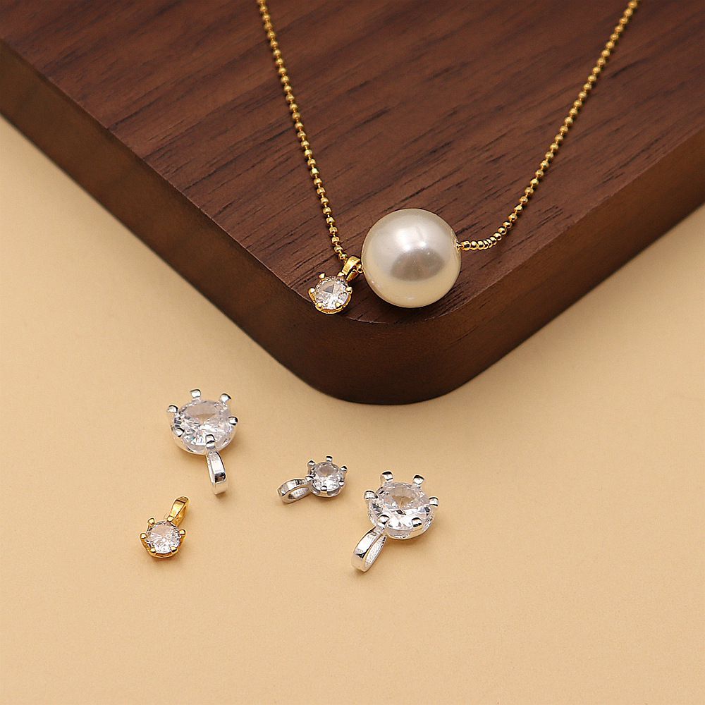 pendant claw prong 925 sterling silver for irregular shape stones