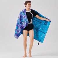Kustom katun mewah dicetak ekstra besar tebal handuk pantai kualitas tinggi Microfiber dengan pola olahraga dipersonalisasi