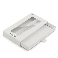 Boîte à tiroirs en papier personnalisée avec fenêtre transparente pour l'emballage de cas de téléphone Boîte de couverture de téléphone portable de luxe Fournisseur en gros