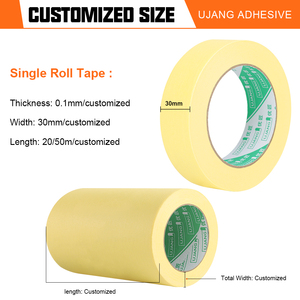 Nastro Adesivo Giallo UJANG ad Alta Adesione Senza Residui per Pittura, Decorazione, Fai-da-Te, Artigianato, Mascheratura Auto - Product Image 4