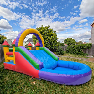 Château gonflable Doctor Dolphin pour enfants 300x270x213CM Tissu PVC Glissière Maison de rebond Souffleur 3 personnes 135KGS - Product Image 1