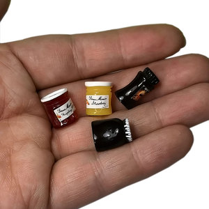 Lọ Mứt Cà Phê Nhà Búp Bê Thu Nhỏ 100 Cái/lốc Lọ Mứt Sô Cô La Ngọt Ngào Đồ Trang Trí Nhà Bếp Nhà Búp Bê - Product Image 3