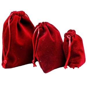 Gold Edge Satin Jewelry Bag Recyclable Drawstring Flap Pocket for Watches Glasses <b>Wig</b> Storage Great Gift for Necklaces - Product Image 3