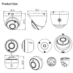 Cámara Domo USB con Lente Ojo de Pez 1080P, Impermeable IP67, Gran Angular, Carcasa de Nuevo Diseño, Cámara de Seguridad CCTV HD para Interiores y Exteriores - Product Image 4