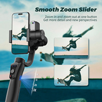 Stabilisateur de cardan portable S5pro 3 pour téléphone, prix usine, suivi automatique du visage par IA à 360°, batterie 3600 mAh pour tournage vidéo et vlog
