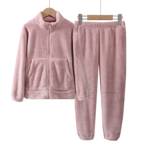 Conjunto de pijama coral para homens, roupa de sol de lãs, roupa de coral para o outono e inverno, 300 g/m2 - Product Image 3