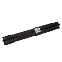 Pointeur laser bleu portatif rechargeable à mise au point réglable avec lentille à motif unique pour marquage de terrain