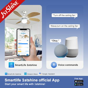 1stshine ventilatore da soffitto decorativo pale MDF elettrico motore a corrente continua ventilatore da soffitto con telecomando - Product Image 6