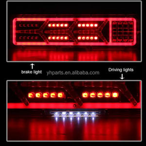 Camion remorque 24V universel queue arrière Led lumières vente chaude flux tourner lampe frein inverse feux <span class=keywords><strong>de</strong></span> signalisation pour camion tracteur - Product Image 3