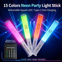 Bâton lumineux de projection personnalisé, baguette LED rétractable avec logo personnalisé pour concert, festival de musique, rave party