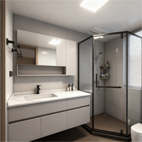 Armoire à pharmacie intelligente à LED pour salle de bain |   Enceinte Bluetooth et miroir anti-buée mural pour salle de bain