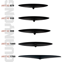 Nouveau 2026 Hydrofoil AXIS FOILS ART V2 1099 Aile avant en fibre de carbone pour SUP, surf, kit moteur, kayak, pêche, fuselage noir 1220 cm²