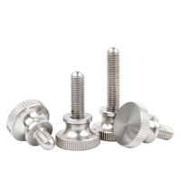 M2 M2.5 M3 X 6mm 7mm 8mm 10mm 12mm à 35mm vis à tête moletée plate en acier inoxydable 304 boulons à main poignées attaches