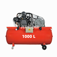Compresor de Aire Reciprocante APCOM 1000L, Industrial, Estacionario, Alimentado por CA, Refrigerado por Aire, Lubricado, 380V