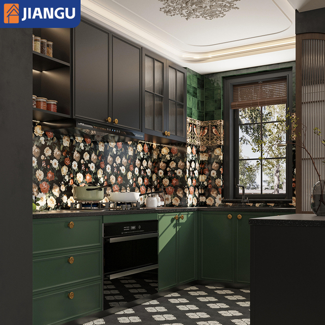 Australia Villa House Luxury Custom Kitchen Cabinets Modern Style Modular Kitchen Cabinet Modern Set for Furniture Living Room