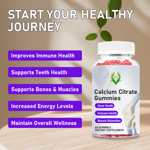 Gummies de citrate de calcium de qualité supérieure avec magnésium et zinc pour soutenir les os et les muscles – Gummies de citrate tricalcique - Product Image 3