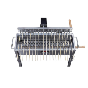 <span class=keywords><strong>Griglia</strong></span> Hibachi BBQ con Altezza Gambe Regolabile in Acciaio Inox Durevole 20 Spiedini <span class=keywords><strong>per</strong></span> Kebab <span class=keywords><strong>Barbecue</strong></span> con Rotazione Automatica - Product Image 3